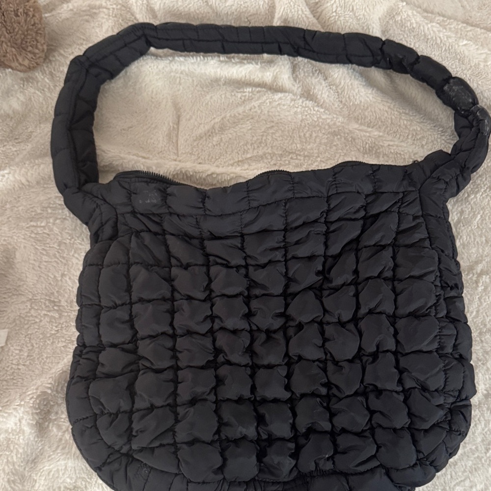 Black Quilted Shoulder Bag